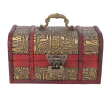 JSB01 Scatola per gioielli in legno 1,6 L 19,7 x 11 x 11 cm Naturale.