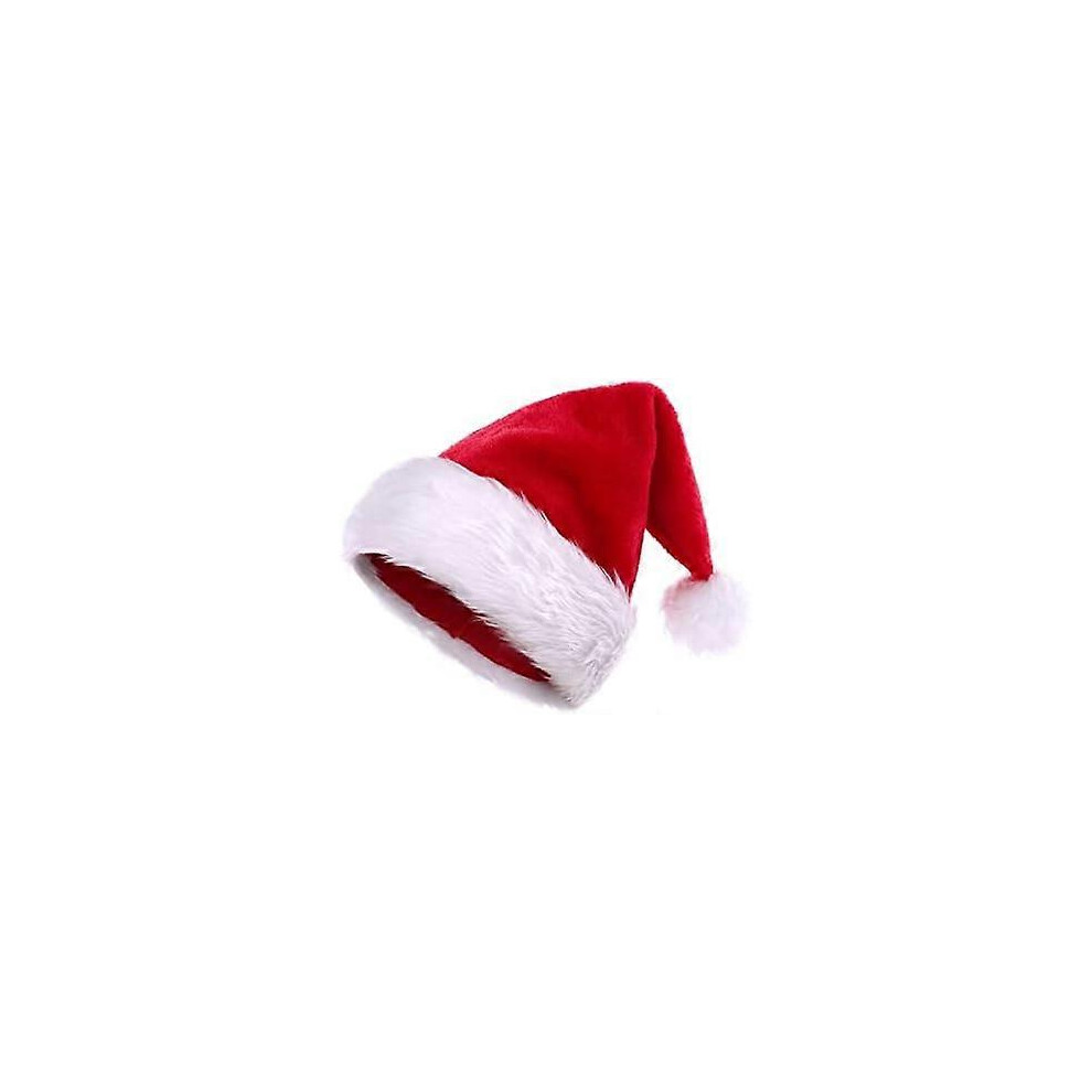 Kikidex (As Show, One Size) Konvinit Xmas Hat Santa Hat For Adults,Deluxe Adult Santa Claus Hat For Christmas Party,Santa Costume