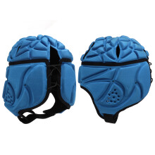 EVA Shockproof Football Helmet for Adults, Blue, Adjustable Fit