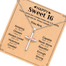 Rose Gold Faith Jewelry Piece Unlimited Crosses Pendant-A