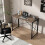 (Distressed Grey, 80cm) Folding Desk Workstation Foldable Computer Desk for Office Home Study Writing Table No Assembly Miami 2