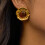 Boucles d'oreilles modernes de forme irrégulière,-JDE0108038 7