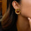 Boucles d'oreilles modernes de forme irrégulière,-JDE0108038 5