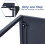(Distressed Grey, 100cm) Folding Desk Workstation Foldable Computer Desk for Office Home Study Writing Table No Assembly Miami 6