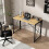 (Distressed Grey, 100cm) Folding Desk Workstation Foldable Computer Desk for Office Home Study Writing Table No Assembly Miami 3