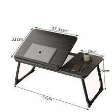(Black) Laptop Desk, Laptop Bed with Foldable Legs & Cup Slot, Reading Holder Notebook Stand Breakfast Bed Tray Book Holder for Sofa, Bed, Terrace