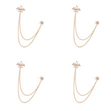 Modern Suit Accessories Set of 4 Alloy-Gold Fivepointed star