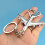 Double Purpose Plane Keychain Compact Bottle Opener Sturdy Alloy 7
