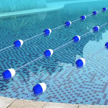 Pool Safety Rope With Float Stainless Steel Hook - Floating Pool Divider For Indoor And Outdoor Use, 6m/19.6ft