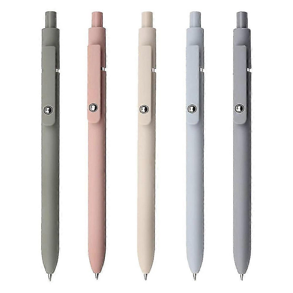 Kikidex (As Show, One Size) Quick Dry Ink Pen, Gel Fine Pen For Smooth Writing, Retractable 0.5Mm Black Ink Pen, Ballpoint Pen