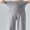 Umstandshose mit hoher Taille, Freizeithose aus-Grau L 7