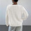 Damen-Pullover mit Rundhalsausschnitt, Zopfmuster,-braun XL 7