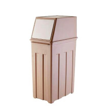 Trash Can Rectangular Plastic Trash Bin With Foot Pedal 30 L Wheel Cover Color C2 For Hotel Office Kitchen Size As Shown