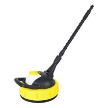 Rotating Nozzle Long-Handle Rotary Brush Pressure Washer Patio Floor Cleaner High-Speed Dirt Removal Yellow Compatible
