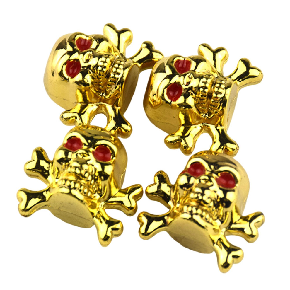 Car Tyre Air Pressure Caps 4Pcs Skull Style Tire Valve Stem Caps for Truck Motorcycle Wheel Tire Accessory-image-OPC-PMR7SDH-NEW