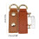 D Rings D-Shape Buckle Clips for Webbing Strap-brown buckle 5