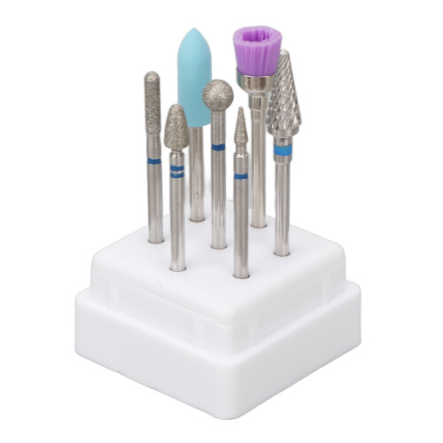 stücke Nagel Bohrer Set Edelstahl Portable 2