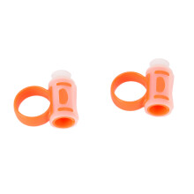 Drum Sticks Aid Silicone Finger Controller Clip for Jazz Drums Orange White