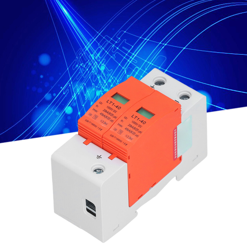Voltage Surge Arrester 2P Protects Dc Pv 20Â40Ka 1000V Lt1â40 Orange 4111357987565