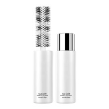 ABS Round Hair Styling Tool Silicone Tip Bristles-Ivory
