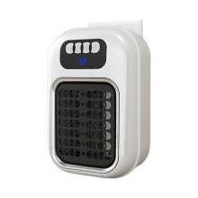370W Space Heater, Wall Outlet Electric Space Heater as-White