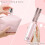 ABS Round Hair Styling Tool Silicone Tip Bristles-Ivory 5