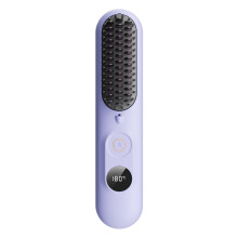 Electric Hair Brush Portable Wireless Hair Straightener-2