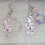Retro Designs Resin Keychain Charm Featuring Polkas Dot-Blue 7