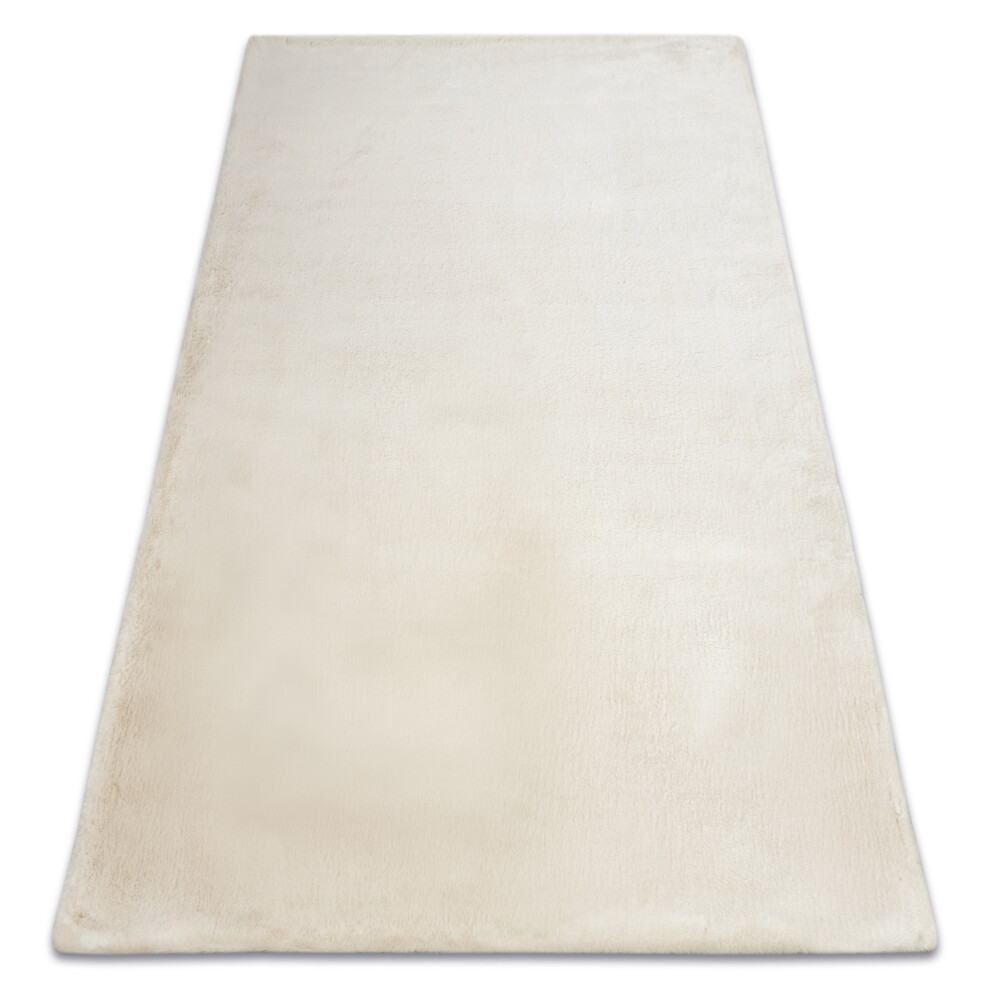 Carpet Bunny Ivory Imitation Of Rabbit Fur 60X100 Cm White,Brown Rugsx