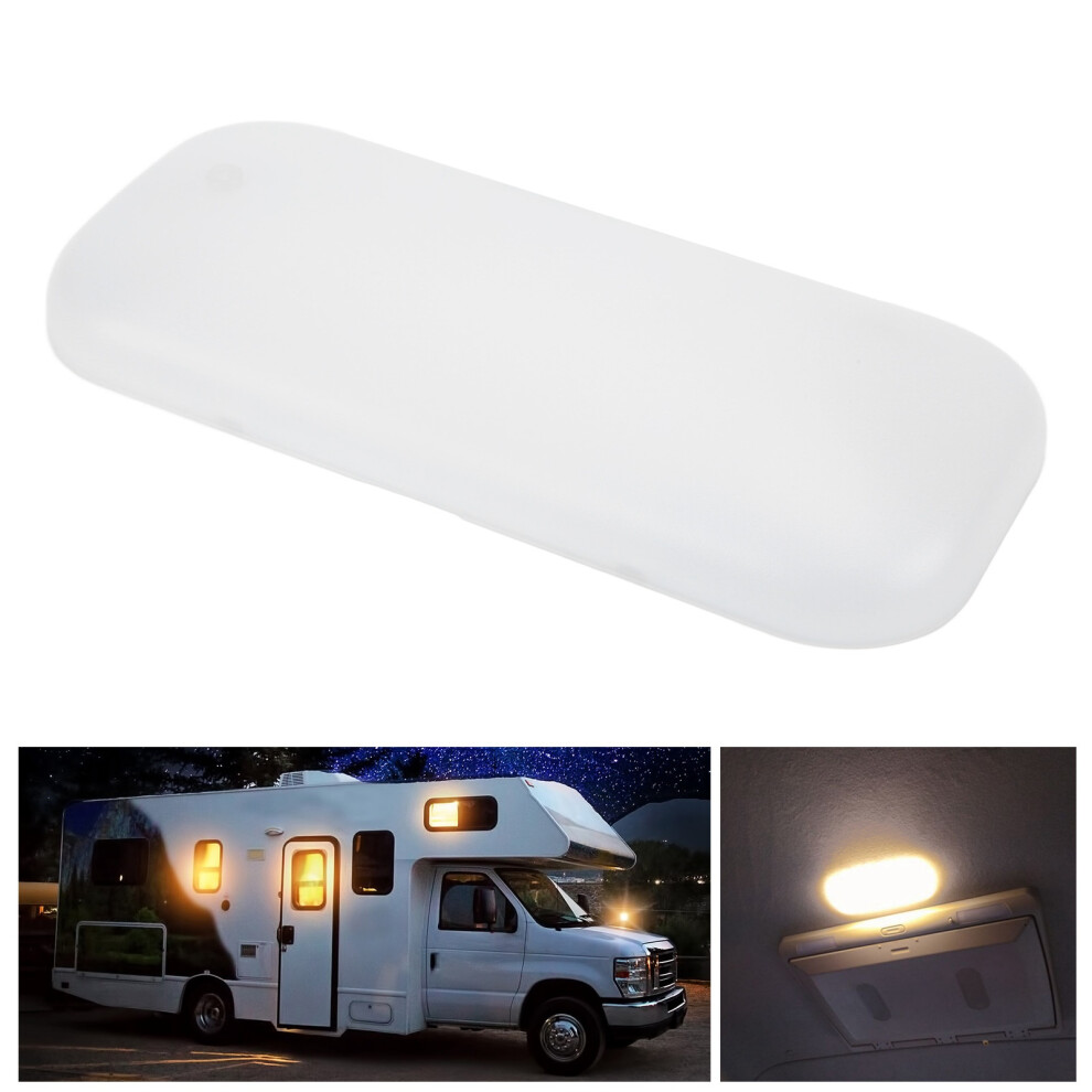 Oval Warm Led Dome 12V 500Lm For Rv Truck Boat White/Light 7901357988221