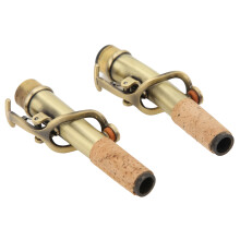 2 Stück Metall-Saxophon-Hals Reparaturset für Soprano Cyan Antikmessing