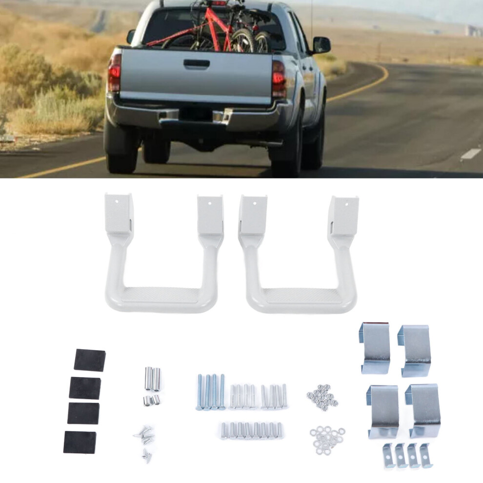 2PCS Aluminum Side Hoop Step Fits Silverado Avalanche Tahoe GMC Yukon