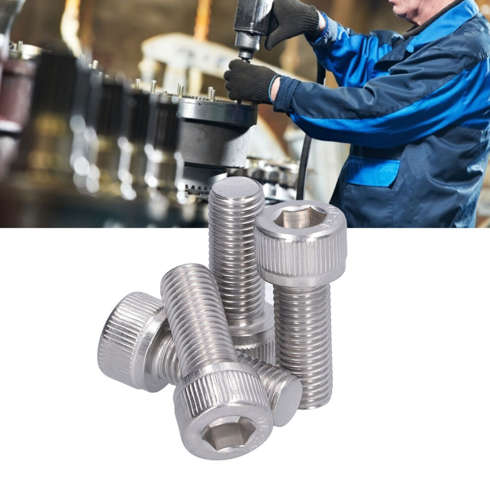 High Tensile M10x25 A2 Stainless Steel Hex Screws 4Pack Corrosion Resistant 5061357990272