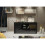 Creative Furniture Aurora Sideboard 145cm - Black with Gloss Doors 2