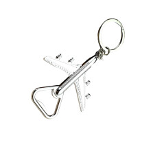 Porte-clés sur le thème de l'aviation, ouvre-porte en alliage,
