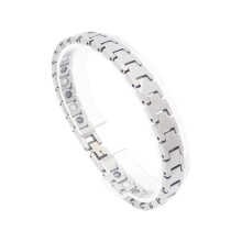 Bracelet élégant à maillons de chaîne en acier tungstène,-Argent