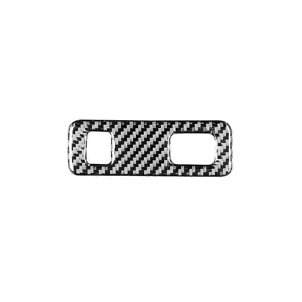 Kikidex (As Show, One Size) Carbon Fiber Car Headlight Switch Button Frame Cover Trim Sticker For S90 2017-2022 Accessories