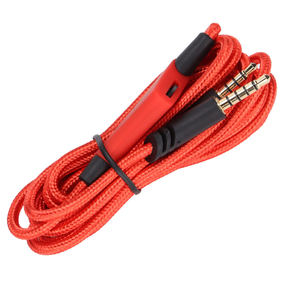 Replacement Audio Cable With Inline Volume Control For Gaming Headset Â Red 5091357991818