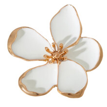 Unique Statement Ring with Large Pearls-06 white ring 0752k2