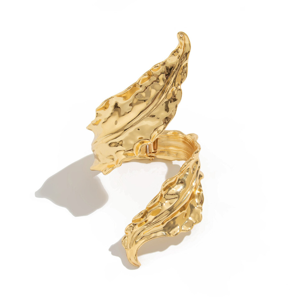 Trendy Leaf Bracelet in Gold Color Accessory for Nature-Gold-image-OPC-PMR8B9H-NEW