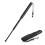 Black Telescopic Hiking Stick 64cm Foldable Anti-Slip Grip 1