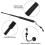 Black Telescopic Hiking Stick 64cm Foldable Anti-Slip Grip 4