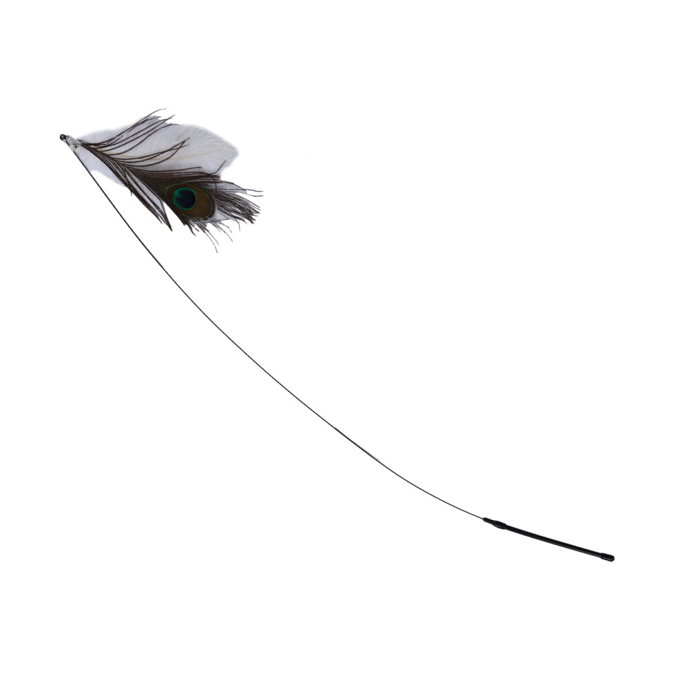 Funny Cat Feather Stick Toy 90cm Rust-Proof Steel Wire Cat Toy-image-OPC-PMR8CCR-NEW