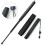 Black Telescopic Hiking Stick 64cm Foldable Anti-Slip Grip 7