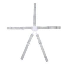 Adjustable 5-Point Safety Harness for Baby High Chair Stroller White