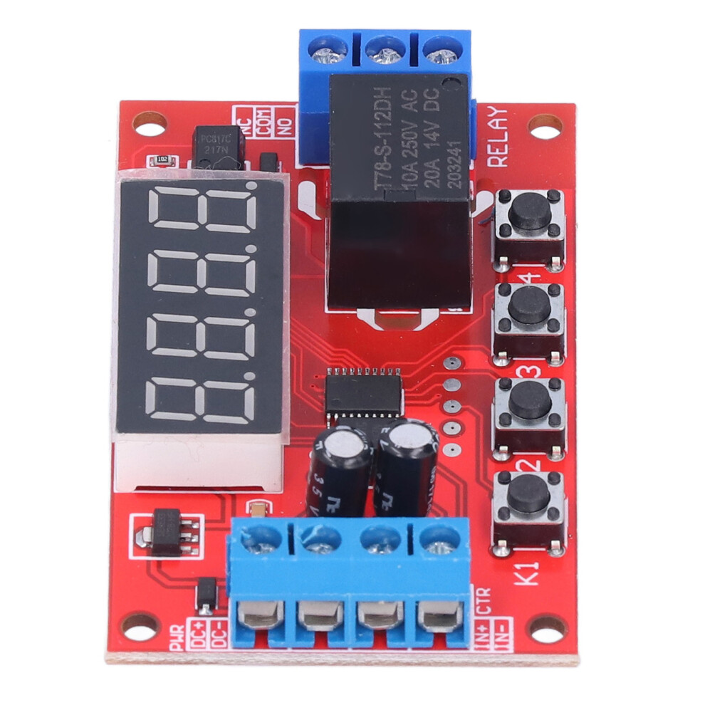 12V Digital Delay Relay Module Programmable Timer With Optocoupler Isolation 4241357997032