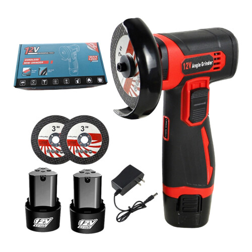 Mini Angles Grinder Brushless Grinder 12V Cordless Small-Red
