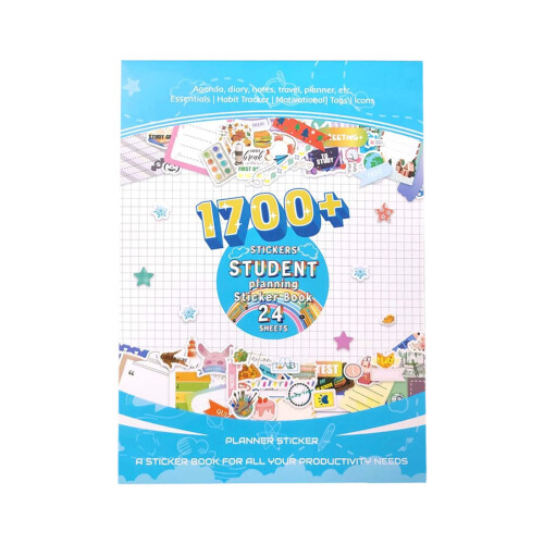 Artistic Journaling Sticker Adhesive Planner-student plan