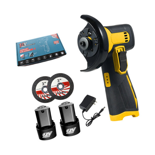Mini Angles Grinder Rechargeable Grinding Tool Polishing-Yellow