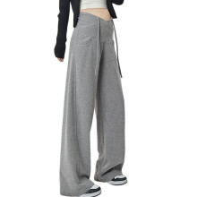 Stylish Pregnancy Comfortable Trousers Soft Stretchable-Gray L